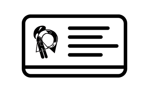 Image of a library card with the Flagstaff library bird logo