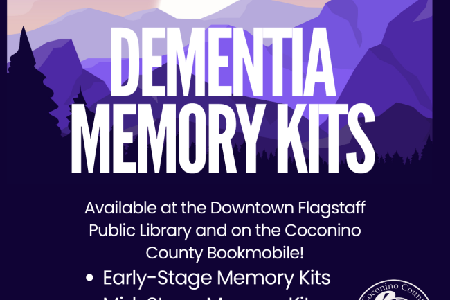 dementia memory kits: early, mid, and late stage kits available. 